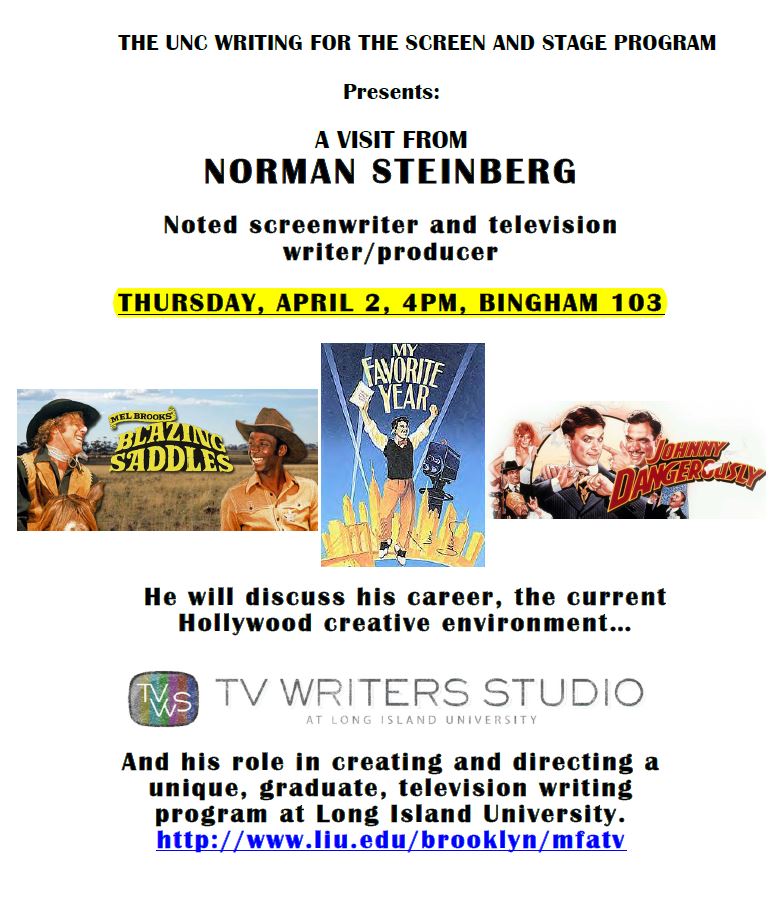 Norman Steinberg visit (UPDATEDflier)
